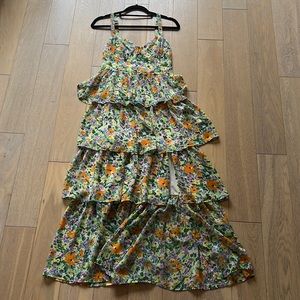 ASTR The Label MIDSUMMER FLORAL TIERED MAXI DRESS